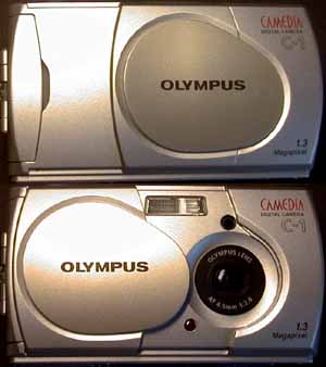 Bild: Olympus C-1 geschlossen / geöffnet